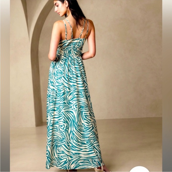 Elegant Zebra Print Maxi Dress-Banana Republic - Picture 2 of 7